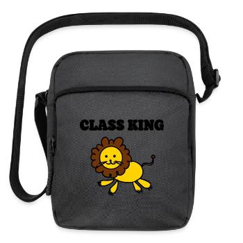 Class king  - Upright Crossbody Bag - charcoal grey - Front