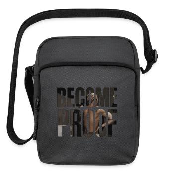 Become Proof Motivation Design - Upright Crossbody Bag - charcoal grey - Front