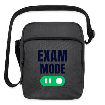 Exam Mode : ON - Upright Crossbody Bag - charcoal grey - Front