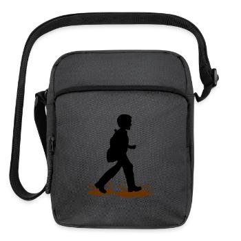 Mini Mud Walker Boy – Mud Fun - Upright Crossbody Bag - charcoal grey - Front
