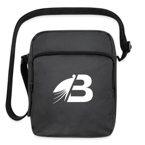 Bluefly Logomark - White - Upright Crossbody Bag