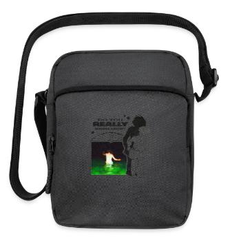 Midnight Echoes Collage - Upright Crossbody Bag - charcoal grey - Front