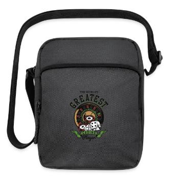 Casino Player Greatest Funny - Upright Crossbody Bag - charcoal grey - Front