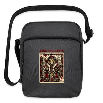King of Hearts - Upright Crossbody Bag - charcoal grey - Front