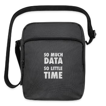 So much data so little time machine learning - Upright Crossbody Bag - charcoal grey - Front