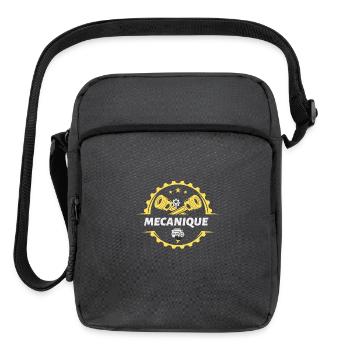 Auto Repair Mechanic Logo mecanique - Upright Crossbody Bag - charcoal grey - Front