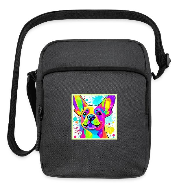 Vibrant Frenchie Bulldog Puppy Art