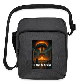 The Future Was Yesterday - Upright Crossbody Bag - charcoal grey - Front