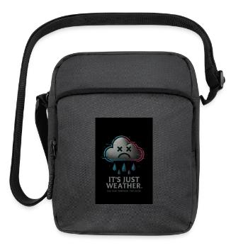 Code Weather Cloud - Upright Crossbody Bag - charcoal grey - Front