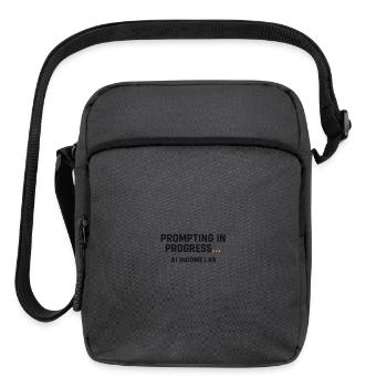 Prompting in Progress AI Lab - Upright Crossbody Bag - charcoal grey - Front