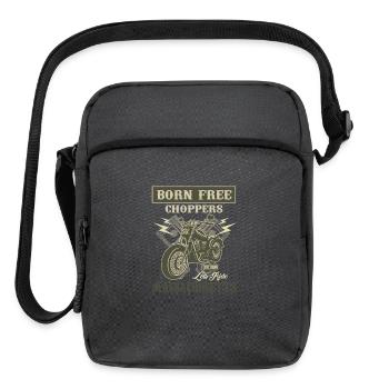 Born Free Choppers Massachusetts - Upright Crossbody Bag - charcoal grey - Front