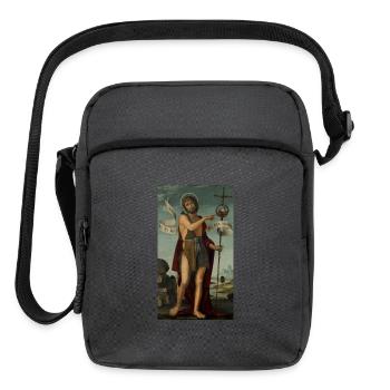 John The Baptist In The Wilderness - Upright Crossbody Bag - charcoal grey - Front