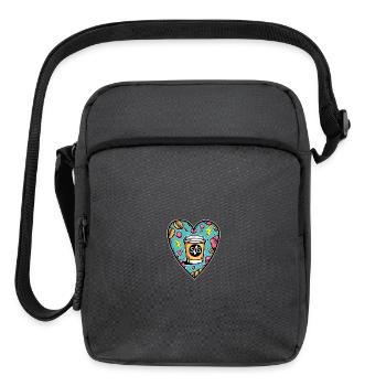 Coffee sos - Upright Crossbody Bag - charcoal grey - Front