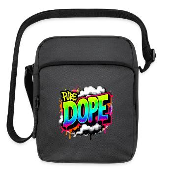 Pure Dope Neon Graffiti Splash - Upright Crossbody Bag - charcoal grey - Front