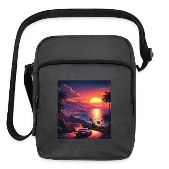 Sunset Drive Neon Coast - Upright Crossbody Bag - charcoal grey - Front
