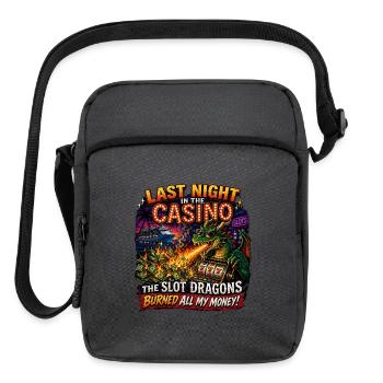 Cruising - Last Night in the Casino Slot Dragons - Upright Crossbody Bag - charcoal grey - Front