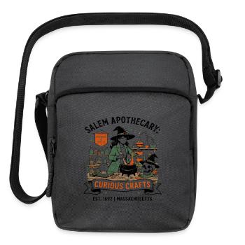 Salem Apothecary Potions And Spells Massachusetts - Upright Crossbody Bag - charcoal grey - Front