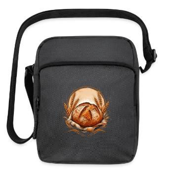 Artisan Sourdough Baker Rustic - Upright Crossbody Bag - charcoal grey - Front