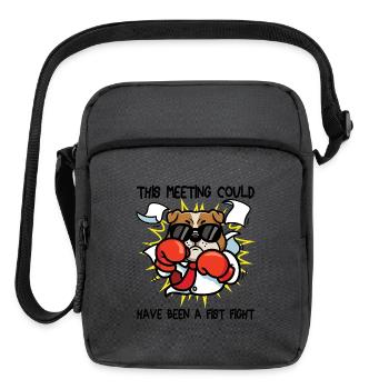 This Meeting Could Have Been A Fist Fight - Upright Crossbody Bag - charcoal grey - Front