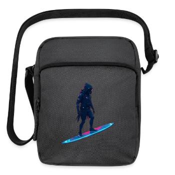 Neon Night Surfing Adventure - Upright Crossbody Bag - charcoal grey - Front