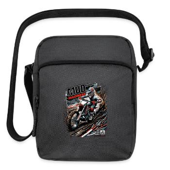 Mud Madness Moto Ride - Upright Crossbody Bag - charcoal grey - Front