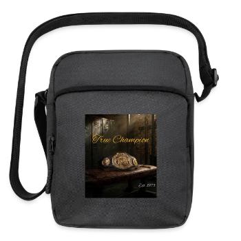True Champion 1973 Championship Belt - Upright Crossbody Bag - charcoal grey - Front