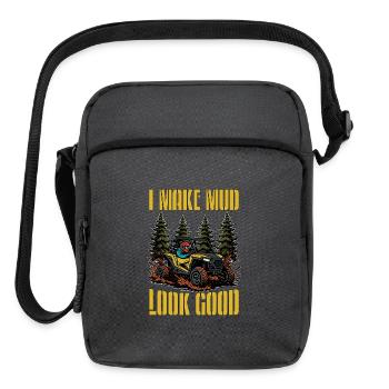 Mud Racing I Make Mud Look Good Off-Road Vehicles - Upright Crossbody Bag - charcoal grey - Front