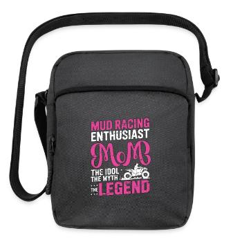Mud Racing Enthusiast Mom The Idol Loves Mud Bog - Upright Crossbody Bag - charcoal grey - Front
