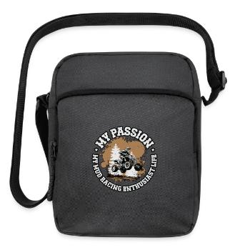 Mud Racing My Passion My Mud Racing Offroad Trucks - Upright Crossbody Bag - charcoal grey - Front