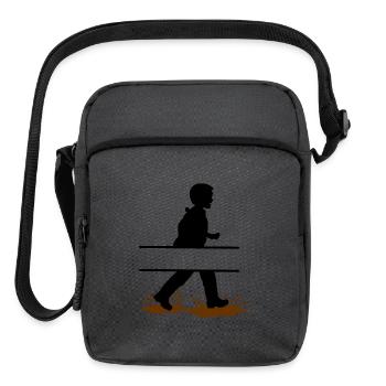 Mini Mud Walker Boy Custom – Mud Fun - Upright Crossbody Bag - charcoal grey - Front