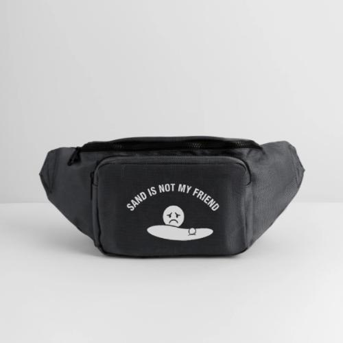 Sand Is Not My Friend Funny Bunker Humor Quote - Large Crossbody Hip Bag 