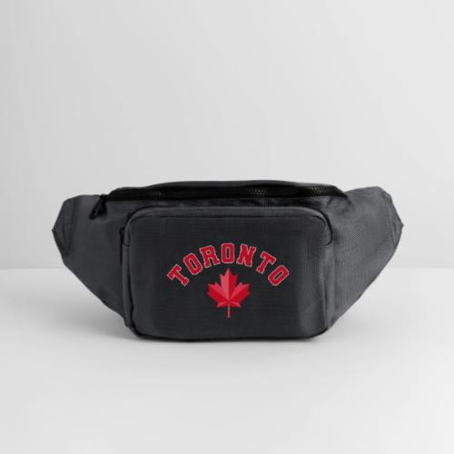 Toronto with maple leaf - Large Crossbody Hip Bag 