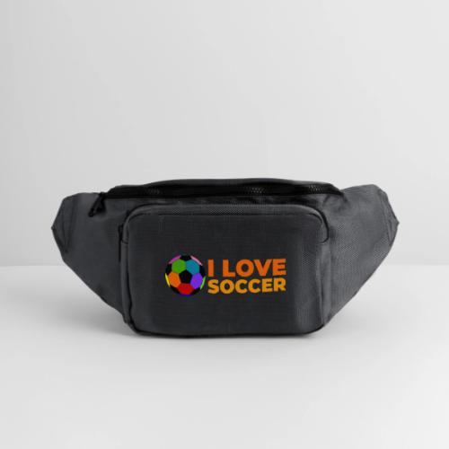 I Love Soccer - Large Crossbody Hip Bag 