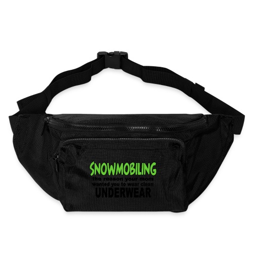 Snowmobiling Underwear - Large Crossbody Hip Bag 