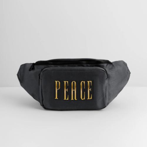 Peace in Gold - Large Crossbody Hip Bag 
