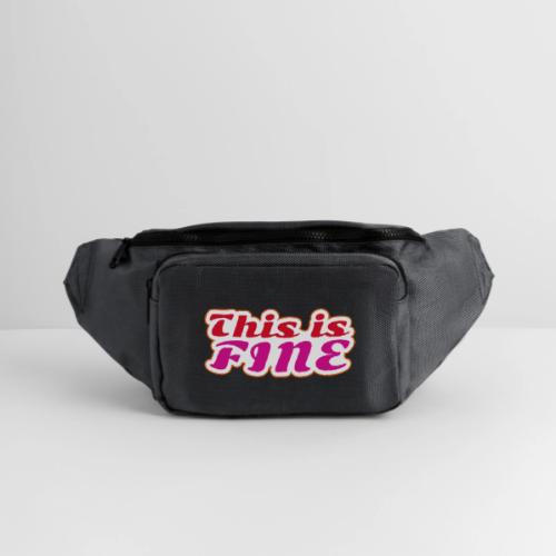 This Is Fine - Large Crossbody Hip Bag 