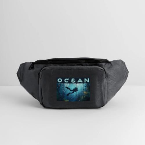 Ocean: Beneath the Blue - Large Crossbody Hip Bag 