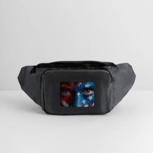 USA: Painted for the Flag - Large Crossbody Hip Bag 