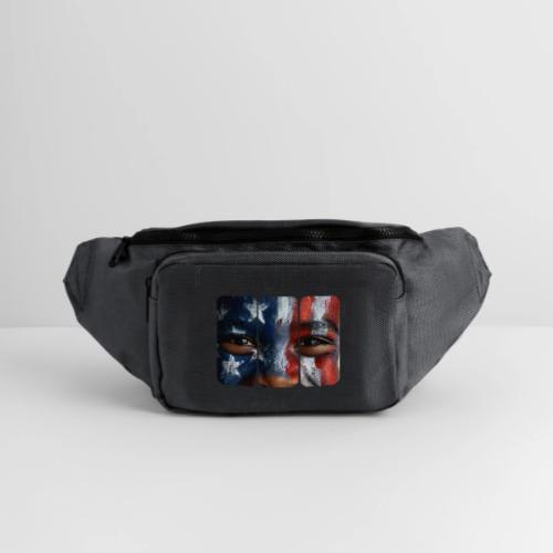USA: Three Panels of Pride - Large Crossbody Hip Bag 