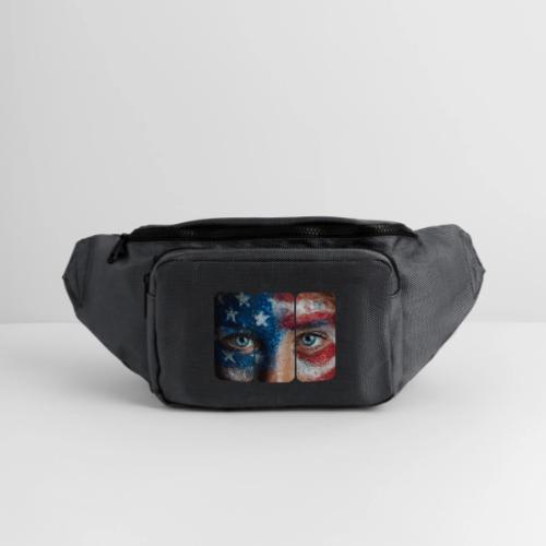 USA: Stars in Her Eyes - Large Crossbody Hip Bag 