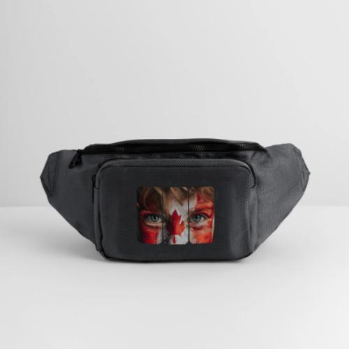 Canada: Maple Leaf Gaze - Large Crossbody Hip Bag 