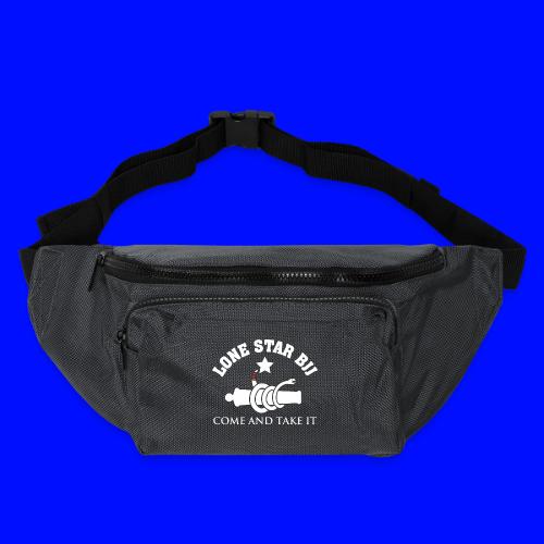 Lone Star BJJ - Come and Take It - White and Red - Large Crossbody Hip Bag 