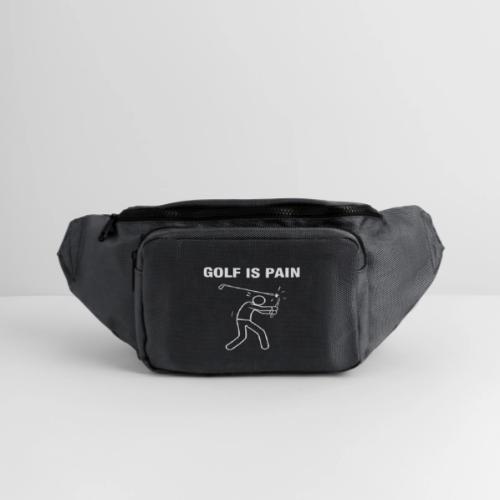 Golf Is Pain Broken Club Quote Cotton - Large Crossbody Hip Bag 