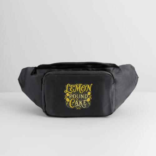 Lemon Pound Cake Vintage Flourish - Large Crossbody Hip Bag 