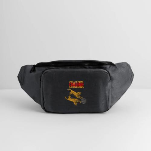 Double tiger fashion, jungle feline animals. - Large Crossbody Hip Bag 