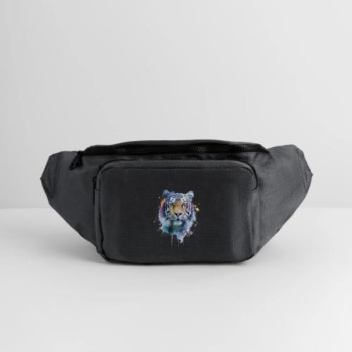 Splash-Art Tiger Face - Large Crossbody Hip Bag 