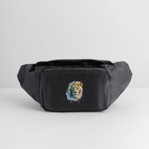 Splash-Art Lion Face - Large Crossbody Hip Bag 