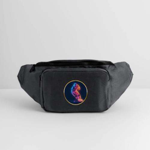 Hockey: Neon Hockey Sketch - Large Crossbody Hip Bag 