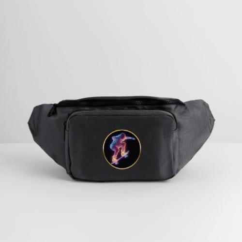 Skateboarding: Neon Skate Orbit - Large Crossbody Hip Bag 