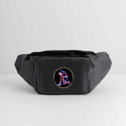Neon Boxing Focus - Large Crossbody Hip Bag 